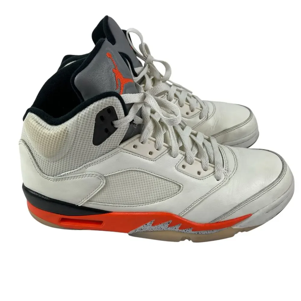 Nike Air Jordan 5 Retro Shattered Backboard Sail Orange DC1060 100 Men's Sz 10